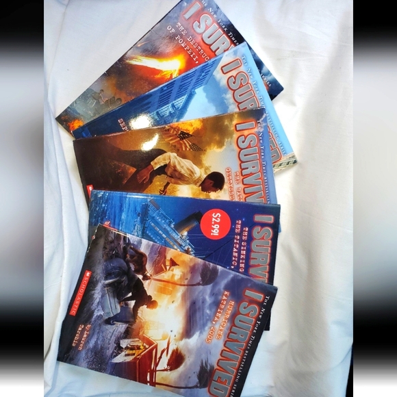 :5 Books I survived books Pompeii,  the titanic , 911 , Katrina. Gettysburg 1863 - Picture 1 of 10